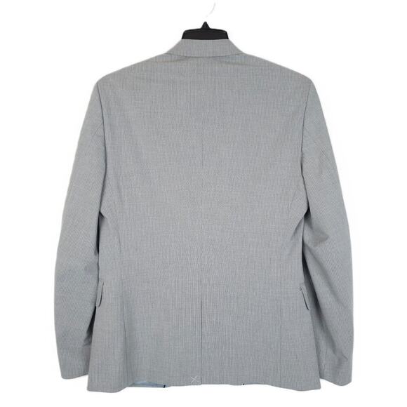 Ben Sherman Men's Skinny-Fit Stretch Suit Jacket Grey White Pinstripe 36S NWT - Picture 3 of 7